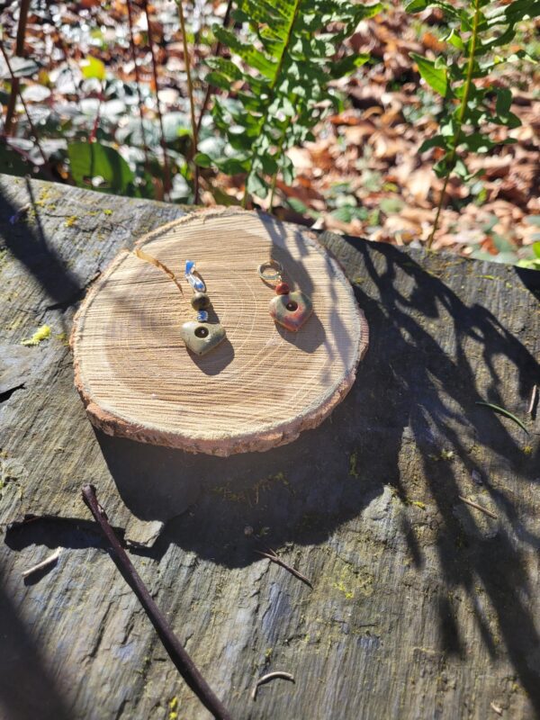 Pendentif cœur unakite – Image 3