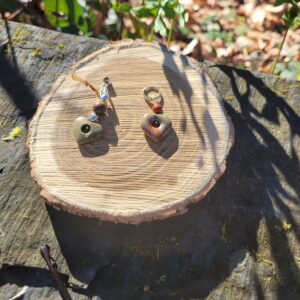Pendentif cœur unakite