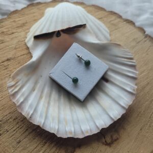Boucles d'oreilles d'agate mousse