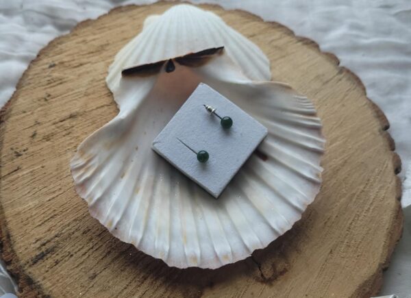 Boucles d'oreilles d'agate mousse