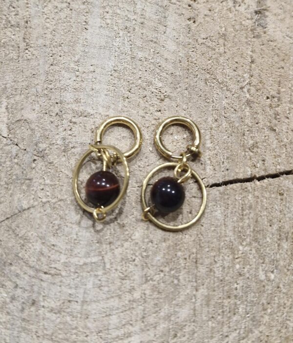 boucle d'oreille nom percé œil de taureau